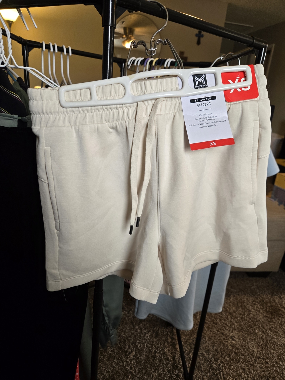 Sandwash Athletic Shorts - Cream (XS)